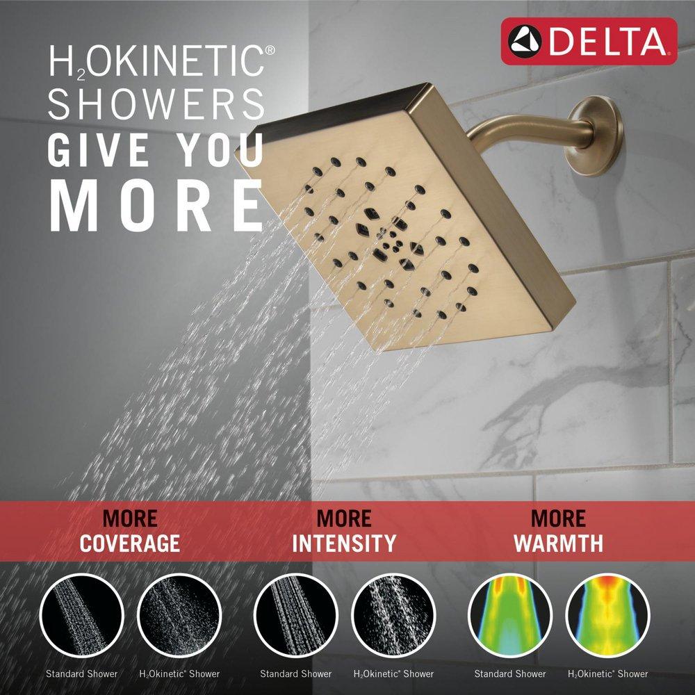Delta Faucet Lumicoat Champagne Bronze Multi Function Showerhead 