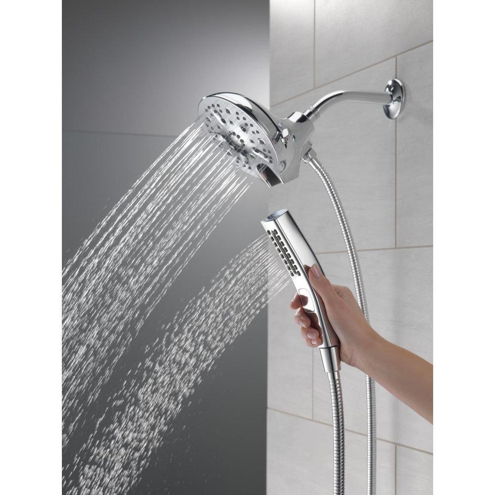 Delta Faucet Lumicoat Chrome Multi Function Showerhead 