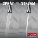 Single Handle Pull Down Sprayer Kitchen Faucet in Chrome 