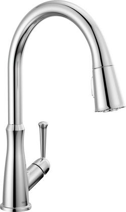 Single Handle Pull Down Sprayer Kitchen Faucet in Chrome