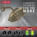 Delta Faucet Lumicoat Champagne Bronze Multi Function Showerhead 