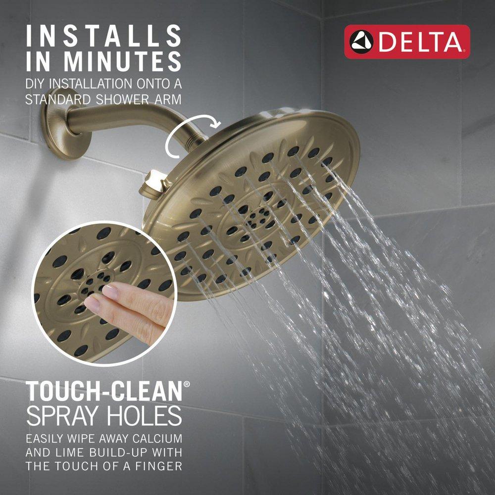 Delta Faucet Lumicoat Champagne Bronze Multi Function Showerhead 