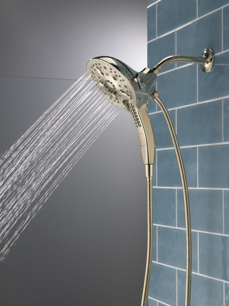 Delta Faucet Lumicoat Polished Nickel Multi Function Hand Shower 