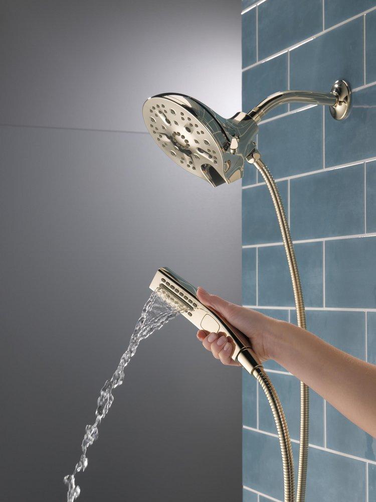 Delta Faucet Lumicoat Polished Nickel Multi Function Hand Shower 