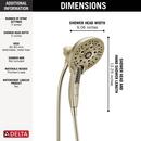 Delta Faucet Lumicoat Polished Nickel Multi Function Hand Shower 
