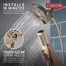 Delta Faucet Lumicoat Polished Nickel Multi Function Hand Shower 
