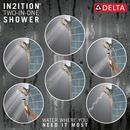 Delta Faucet Lumicoat Polished Nickel Multi Function Hand Shower 