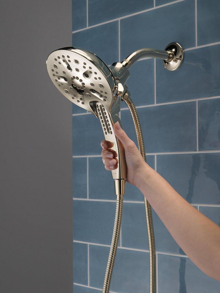 Delta Faucet Lumicoat Polished Nickel Multi Function Hand Shower 