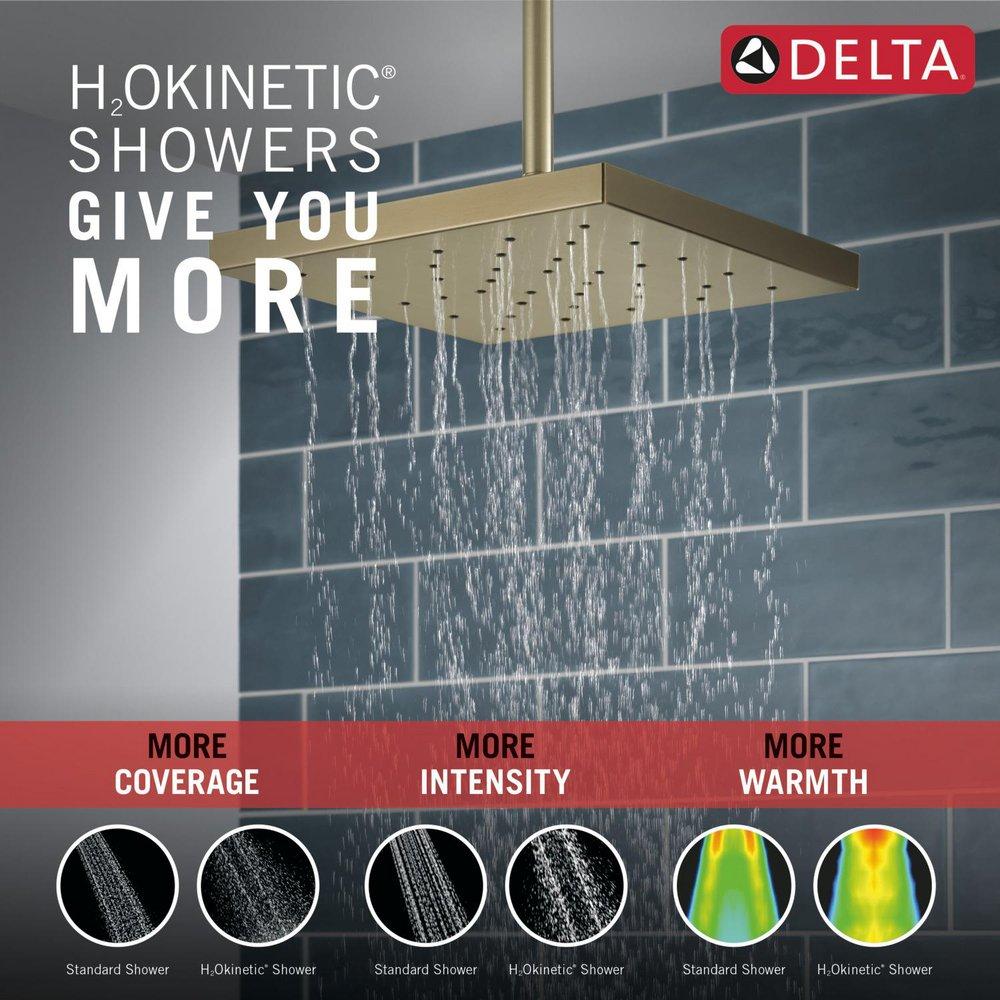 Delta Faucet Brilliance&reg; Champagne Bronze Single Function Rain Showerhead 