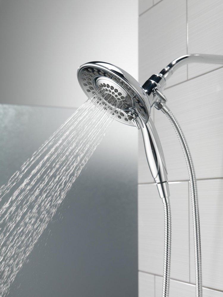 Delta Faucet Lumicoat Chrome Multi Function Showerhead 
