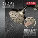 Delta Faucet Lumicoat Polished Nickel Multi Function Showerhead 
