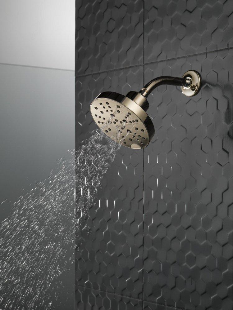 Delta Faucet Lumicoat Polished Nickel Multi Function Showerhead 