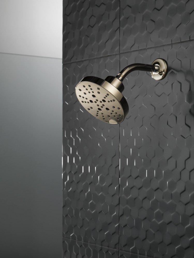 Delta Faucet Lumicoat Polished Nickel Multi Function Showerhead 