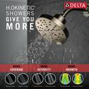 Delta Faucet Lumicoat Polished Nickel Multi Function Showerhead 