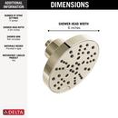 Delta Faucet Lumicoat Polished Nickel Multi Function Showerhead 