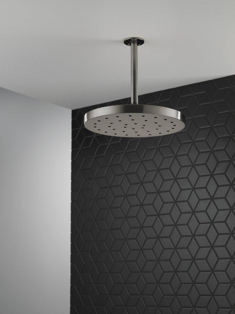 Delta Faucet Lumicoat Black Stainless Single Function Showerhead 