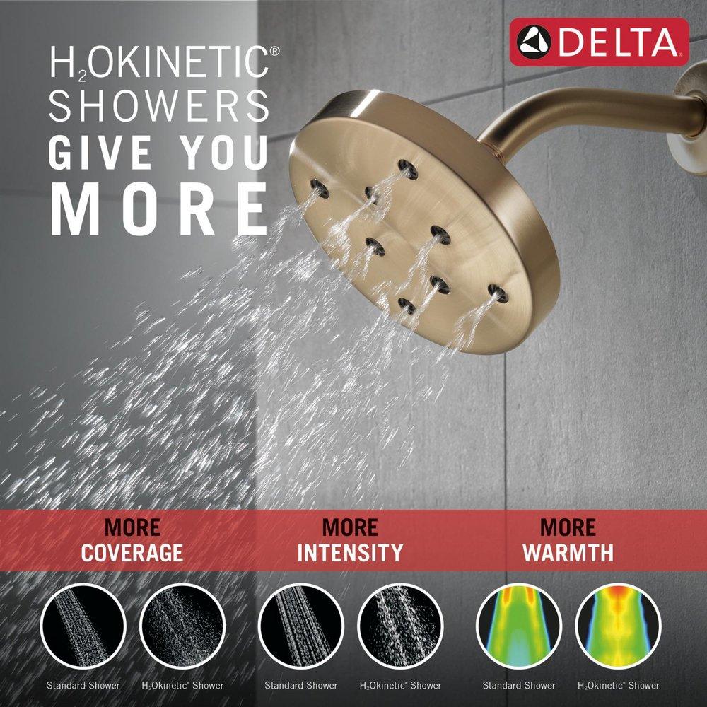 Delta Faucet Lumicoat Champagne Bronze Single Function Showerhead 