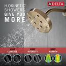 Delta Faucet Lumicoat Champagne Bronze Single Function Showerhead 