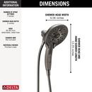 Multi Function Showerhead in Lumicoat® Black Stainless 