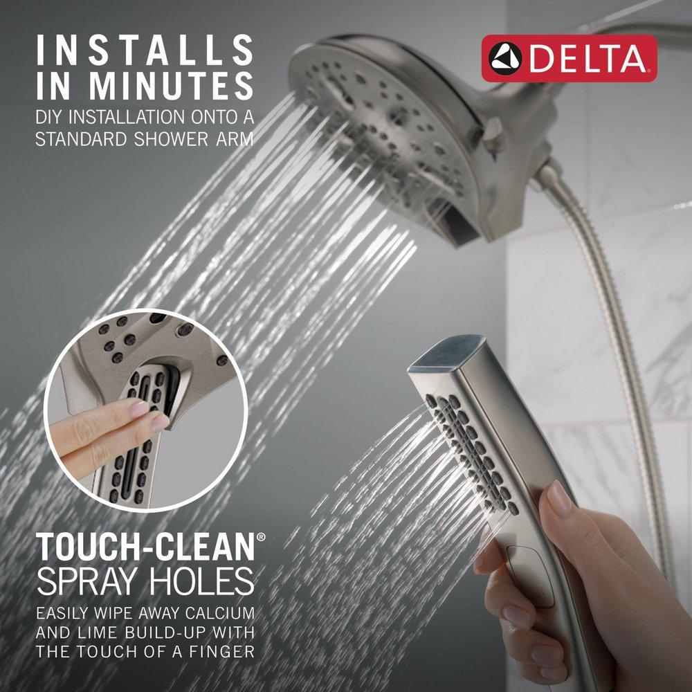 Delta Faucet Lumicoat Stainless Multi Function Hand Shower 