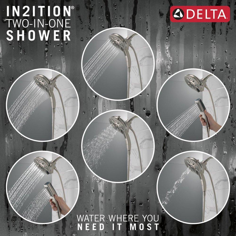 Delta Faucet Lumicoat&trade; Stainless Multi Function Hand Shower 