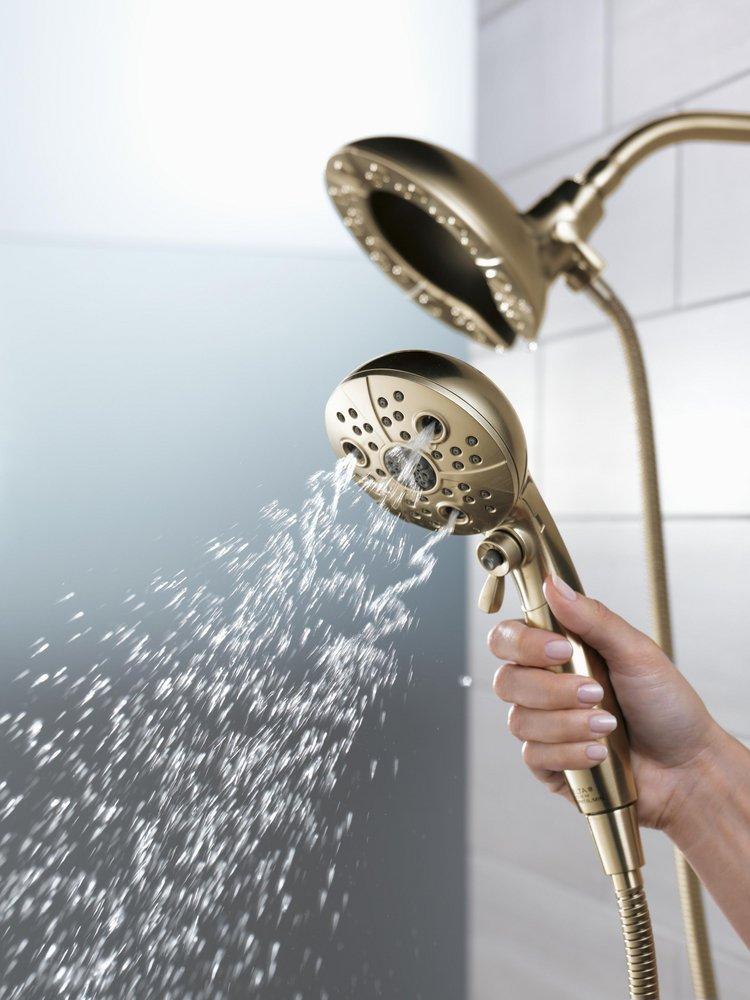 Delta Faucet Lumicoat Champagne Bronze Multi Function Hand Shower 