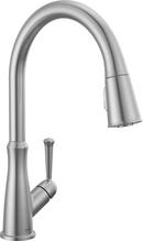 Single Handle Pull Down Sprayer Kitchen Faucet in Arctic Stainless