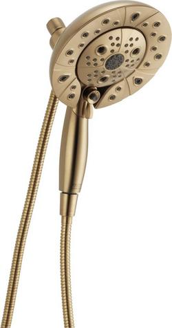 Multi Function Showerhead in Lumicoat Champagne Bronze