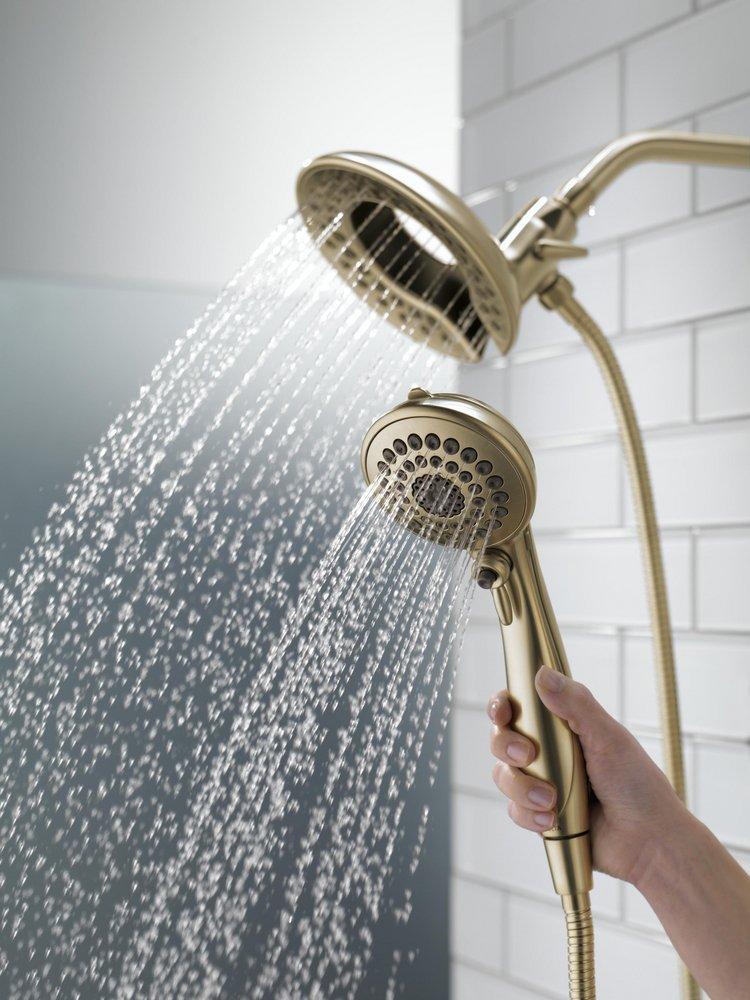 Delta Faucet Lumicoat Champagne Bronze Multi Function Hand Shower 