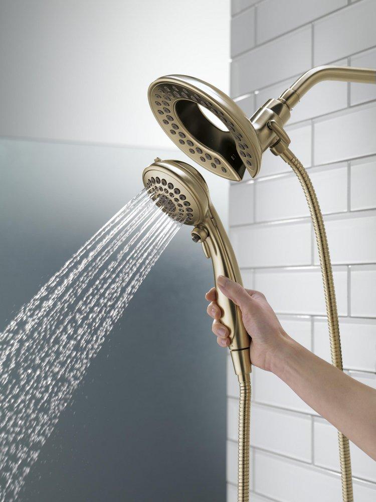 Delta Faucet Lumicoat Champagne Bronze Multi Function Hand Shower 