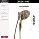 Delta Faucet Lumicoat Champagne Bronze Multi Function Hand Shower 