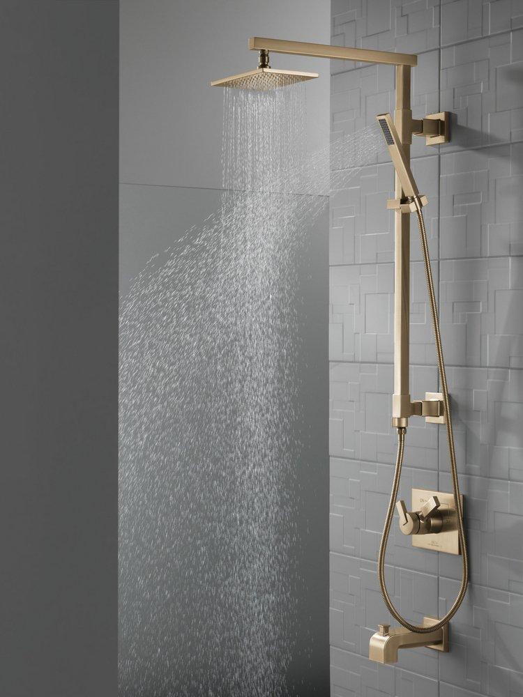 DELTA UNIVERSAL SHOWERING COMPONENTS SINGLE-SETTING RAINCAN SHOWER HEAD 
