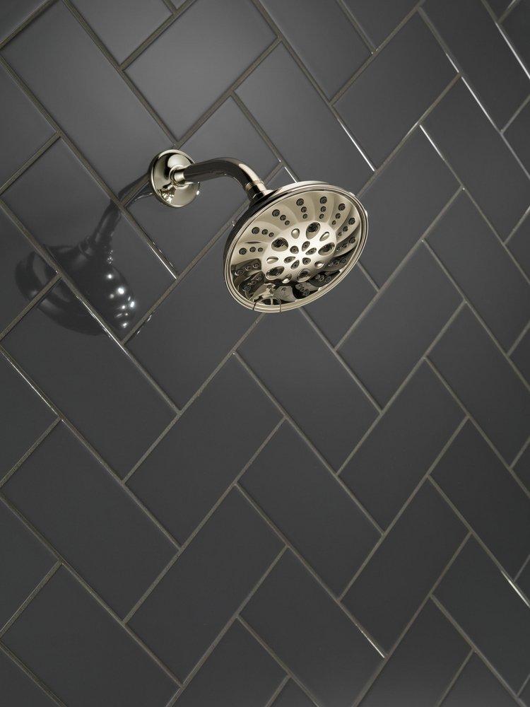 Delta Faucet Lumicoat Polished Nickel Multi Function Showerhead 