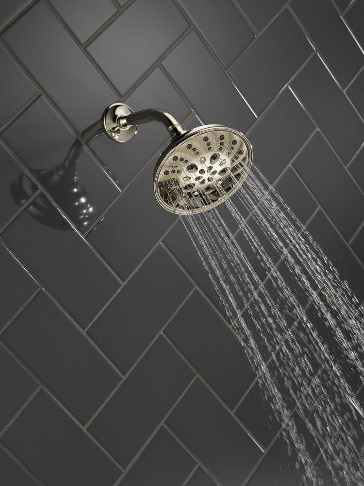 Delta Faucet Lumicoat Polished Nickel Multi Function Showerhead 