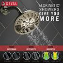 Delta Faucet Lumicoat Polished Nickel Multi Function Showerhead 