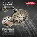 Delta Faucet Lumicoat Polished Nickel Multi Function Showerhead 