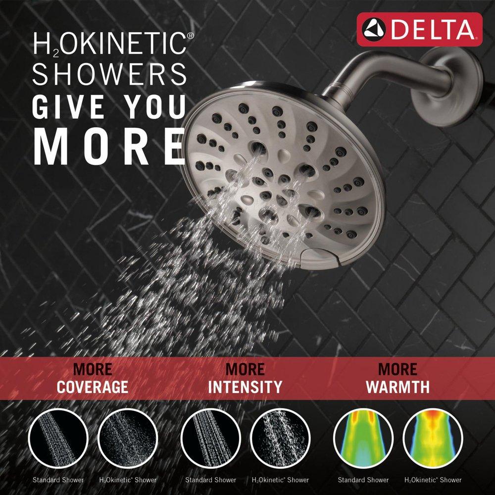 Delta Faucet Lumicoat Stainless Multi Function Showerhead 