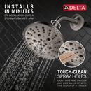 Delta Faucet Lumicoat Stainless Multi Function Showerhead 
