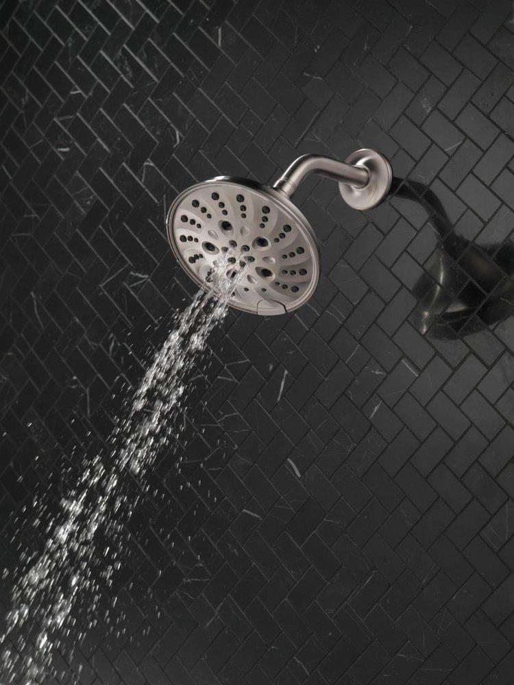 Delta Faucet Lumicoat Stainless Multi Function Showerhead 