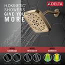 Delta Faucet Lumicoat Champagne Bronze Multi Function Showerhead 