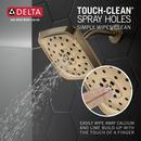 DELTA UNIVERSAL SHOWERING COMPONENTS H2OKINETIC 4-SETTING SHOWER HEAD WITH ULTRASOAK 