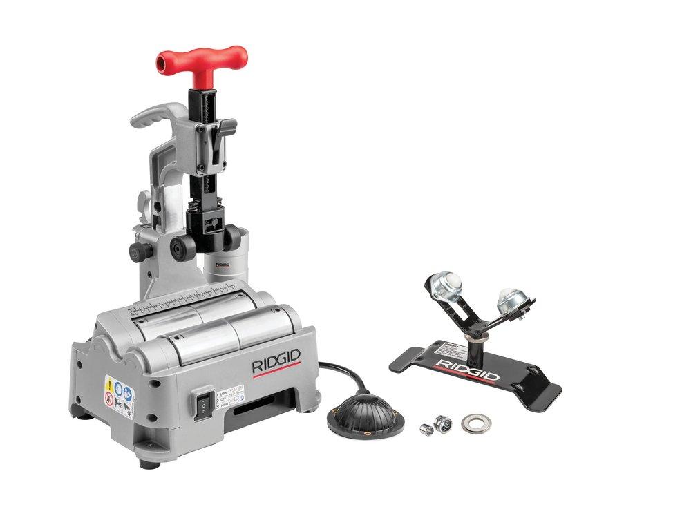 RIDGID Silver 11-3/5 x 15-9/10 in. Global Aluminum Power Tube Cutting Machine in Silver 