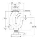 Elkay Chrome Cast Iron P-Trap 