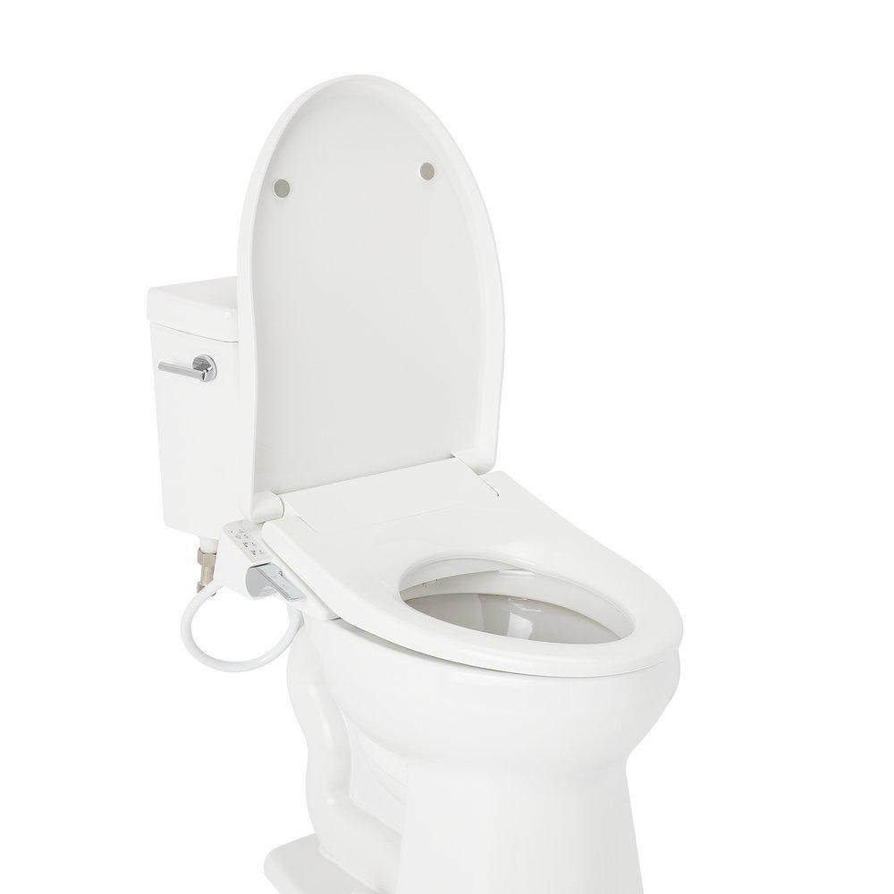 Elongated Bidet Seat in White 