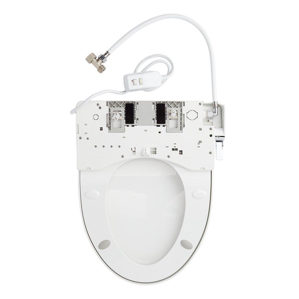 Elongated Bidet Seat in White 