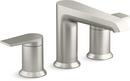 KOHLER Vibrant&reg; Brushed Nickel Two Handle Roman Tub Faucet (Trim Only) 