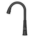 Single Handle Pull Down Kitchen Faucet in Matte Black