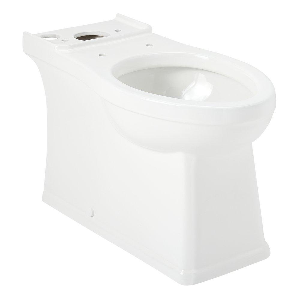 Elongated Toilet Bowl in White 