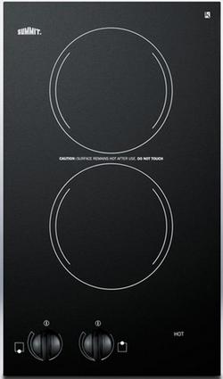 12 in. 2-Burner Cooktop in Black