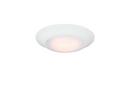 Miseno White 6 in. LED Flush Mount Ceiling Disk in White 